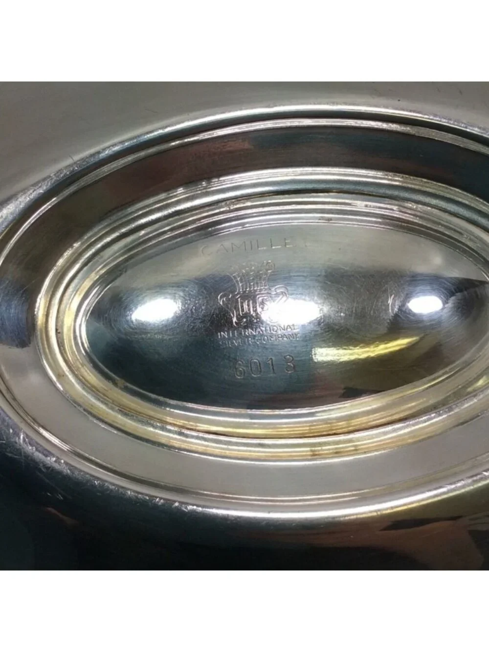 International Silver Camille Silverplate Gravy Boat Attached Underplate Vintage